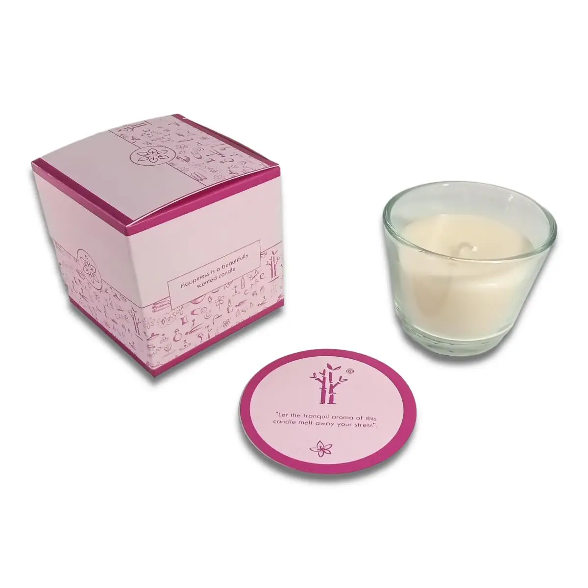 Jaygee-Doodle spa-Pink-Scented Candle Jar