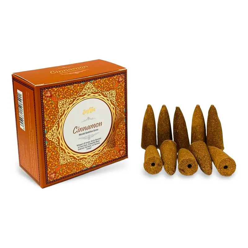 Experience the Warmth of Cinnamon with Jaygee Masala Backflow Cones | Pack of 10