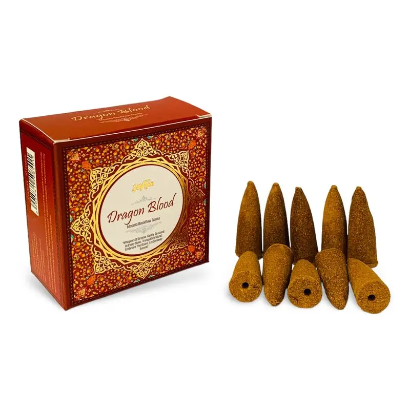 Harness the Power of Dragon's Blood with Jaygee Masala Backflow Cones | Pack Of