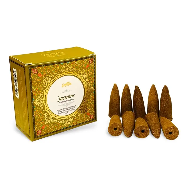 Indulge in the Delicate Fragrance of Jaygee Jasmine Masala Backflow Cones | Pack