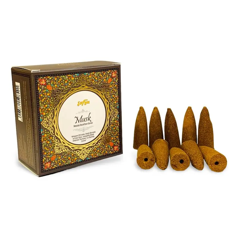Experience the Enigmatic Aroma of Jaygee Musk Masala Backflow Cones | Pack Of 10