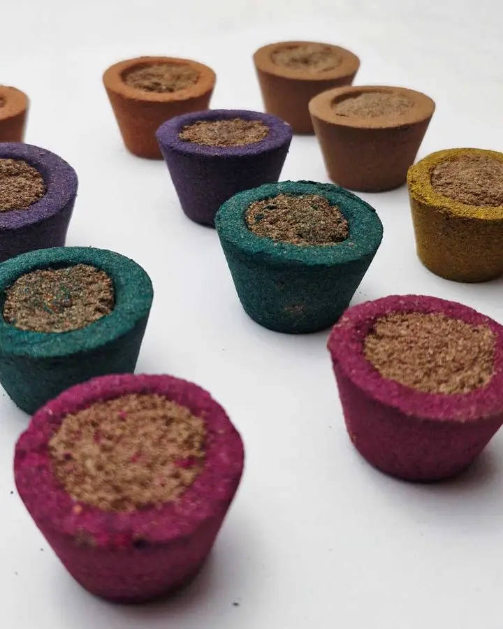 Rangoli 6in1 Assorted Sambrani Cups Pack of 12 (Rose, Jasmine, Sandal, Lavender)