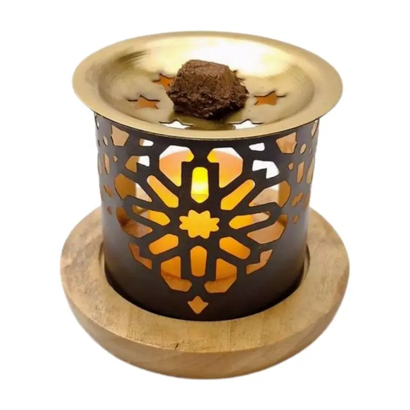 Handcrafted Bakhoor Burner – Sacred Lattice Design
