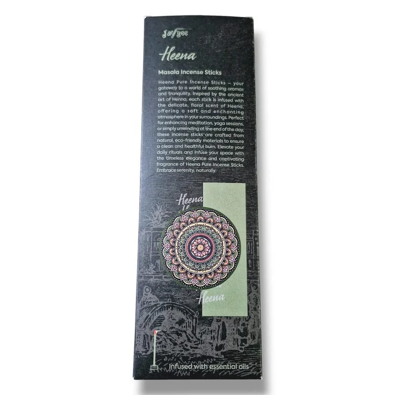 Jaygee's Special 50 Grams Delight Masala Incense Heena - Unique Amber-Vanilla