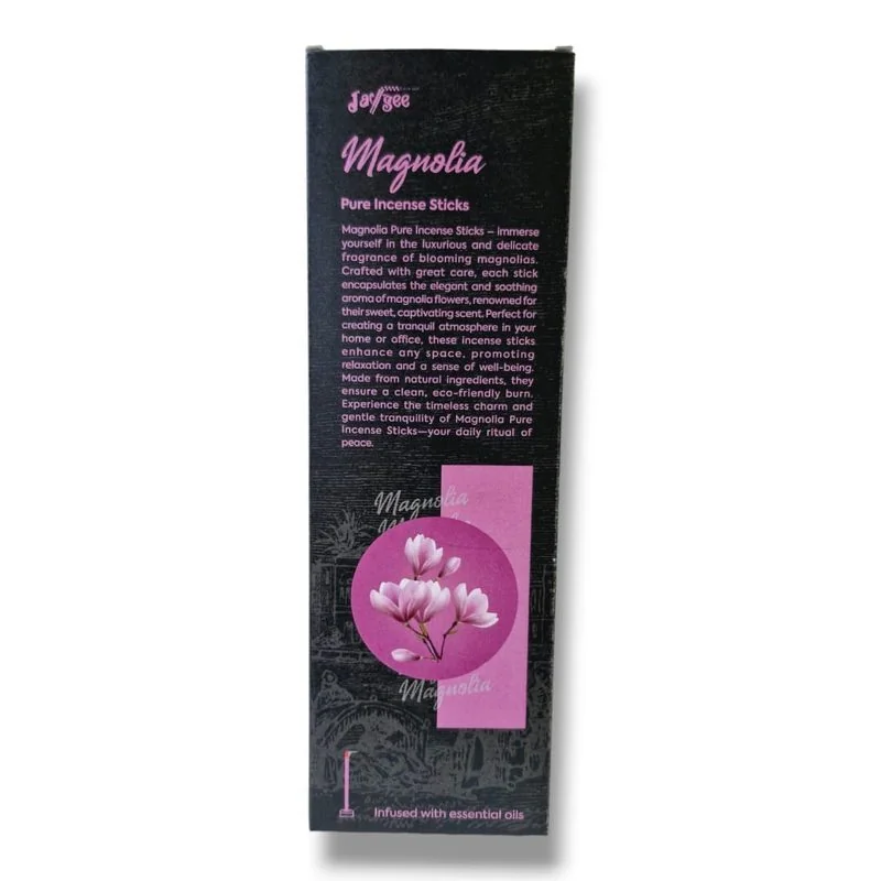 Indulge in a Sweet Floral Symphony Of Magnolia Pure Incense | No Charcoal | For