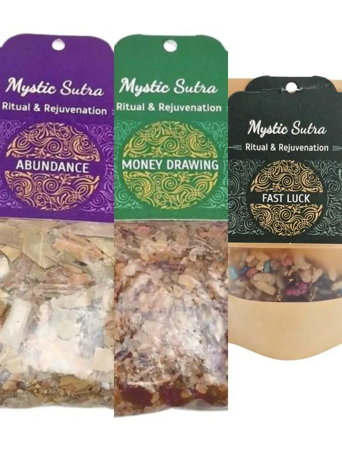 Wealth Fetching Incense – Infused with Real Essential Oils & Sacred Herbs