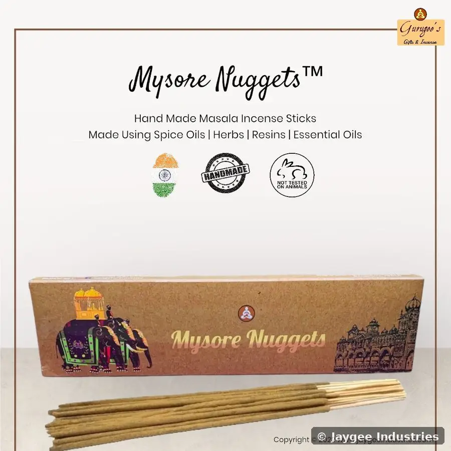 Bangalore Sandalwood - Luxurious Masala Incense Sticks | A Divine Fragrance | 10